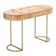Grayling Modern Burl Console/Desk in Natural