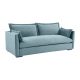 Lancaster Modern Velvet Sofa in Bluestone