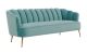 Manchester Modern Velvet Sofa in Petite Sea Blue