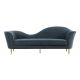 Dunfermline Modern Velvet Sofa in Grey
