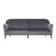 Elim Modern Velvet Sofa in Grey