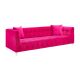 Dundee Modern Velvet Sofa in Hot Pink