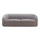 Nottingham Modern Velvet Sofa in Grey