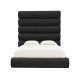Knutsford Modern Upholstered Velvet Bed in Black