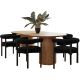 Canterbury Oval Dining Room Set in Natural Ash/Black