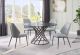 Max Casual Dining Room Set in Black/Gray