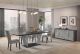 Travertine Modern Dining Room Set in Wenge/Grey