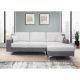 Pittsburgh U967 Sectional Sofa in Grey/Dark Grey