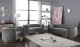 Umbria Contemporary Living Room Set in Gray