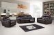 Horndean Modern Living Room Set in Dark Brown