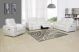 Lees Italian Leather Living Room Set in White