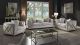 Velencia Modern Fabric Living Room Set in Cream