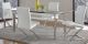 Venice Casual Dining Room Set in Clear/Polished SS & White
