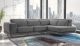 Vigo Modern Fabric Sectional Sofa in Dark Grey