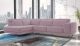Vigo Modern Fabric Sectional Sofa in Pink