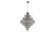 Witt Contemporary 18 Lights Hanging Fixture Chandelier in Chrome Finish