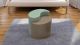 Ying Yang Modern End Table in Mint & Taupe