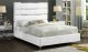 Zuma Contemporary Velvet Bed in White