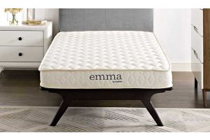 Emma 6 Two-Layer Memory Foam Mattress in White