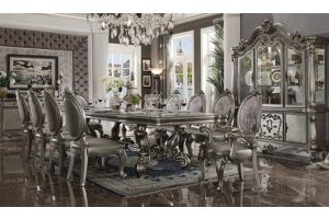 Forest Traditional Dining Room Set in Antique Platinum