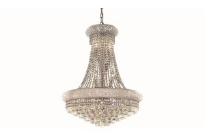 Friendship Transitional 14 Lights Hanging Fixture Chandelier in Chrome Finish