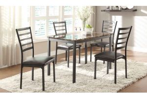 Flannery 5038 Dining Room Set in Black