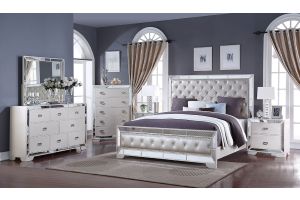 Norwood Contemporary Bedroom Set in Ivory