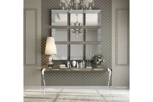 Salamanca Modern Console Table in Silver